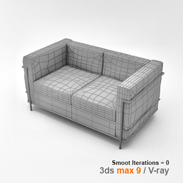 3d le corbusier lc2 2 - chair 2 05 by lajhar